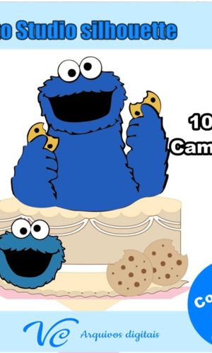 Arquivo Corte Topo Cookie Monster -studio -435