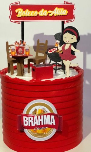 Arquivo Corte Topo de Bolo Brahma Feminino Lili
