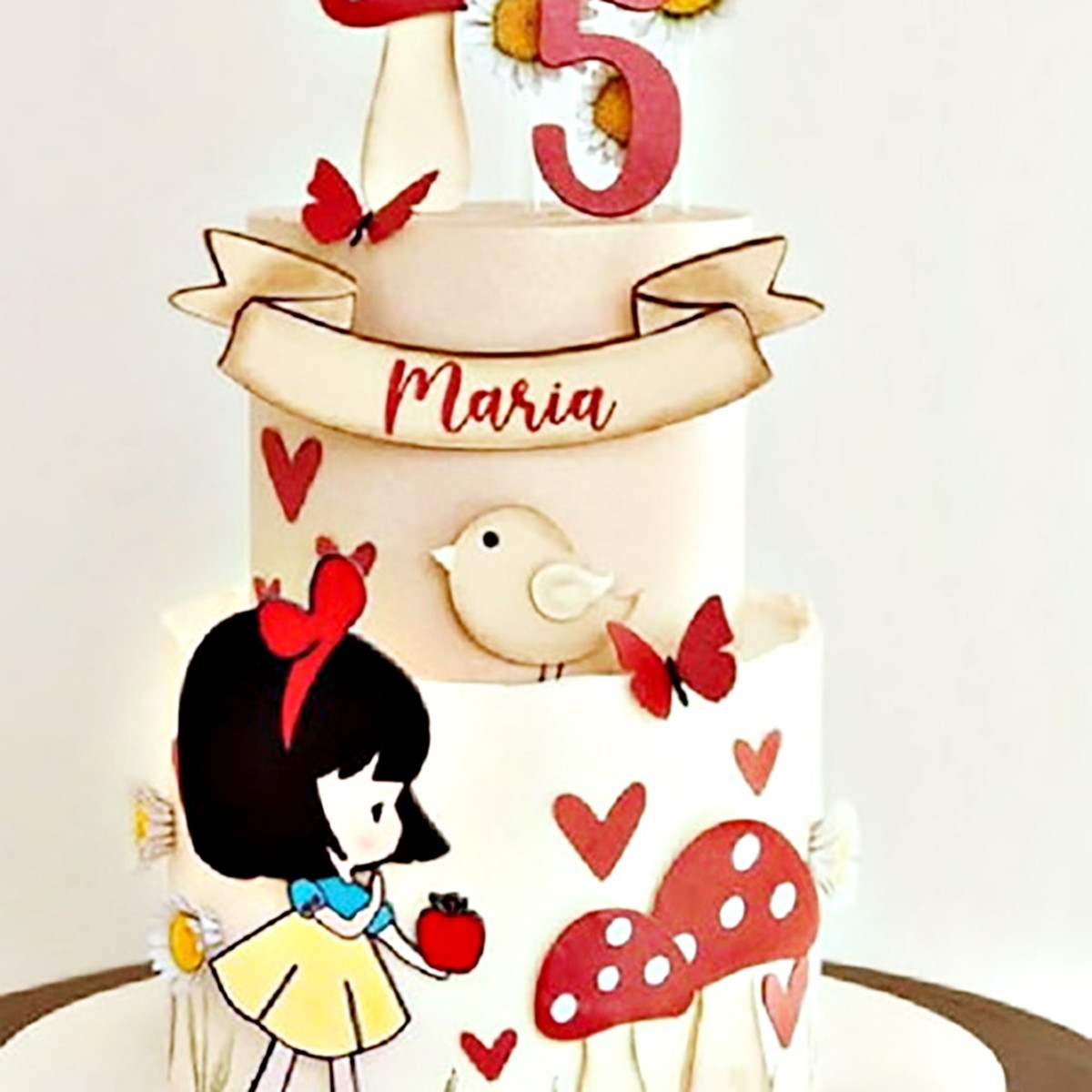 Arquivo Corte Topo de Bolo Chá Branca de Neve Cute 07