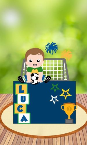 Arquivo Topo de Bolo Copa do Mundo 2022 Brasil Menino #15426