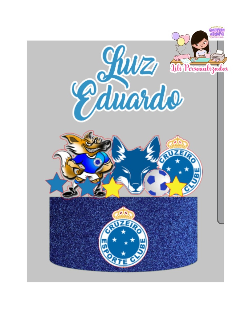 Arquivo Corte Topo de Bolo Cruzeiro Masculino Lili 01