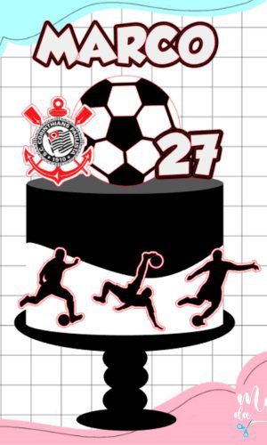 Arquivo Corte: Topo de Bolo Futebol 002