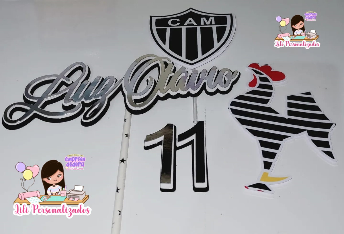 Arquivo Corte Topo de Bolo Galo Lili 02 - Imagem 2