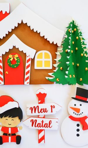 Arquivo Corte: Topo de Bolo Meu Primeiro Natal Menino 046