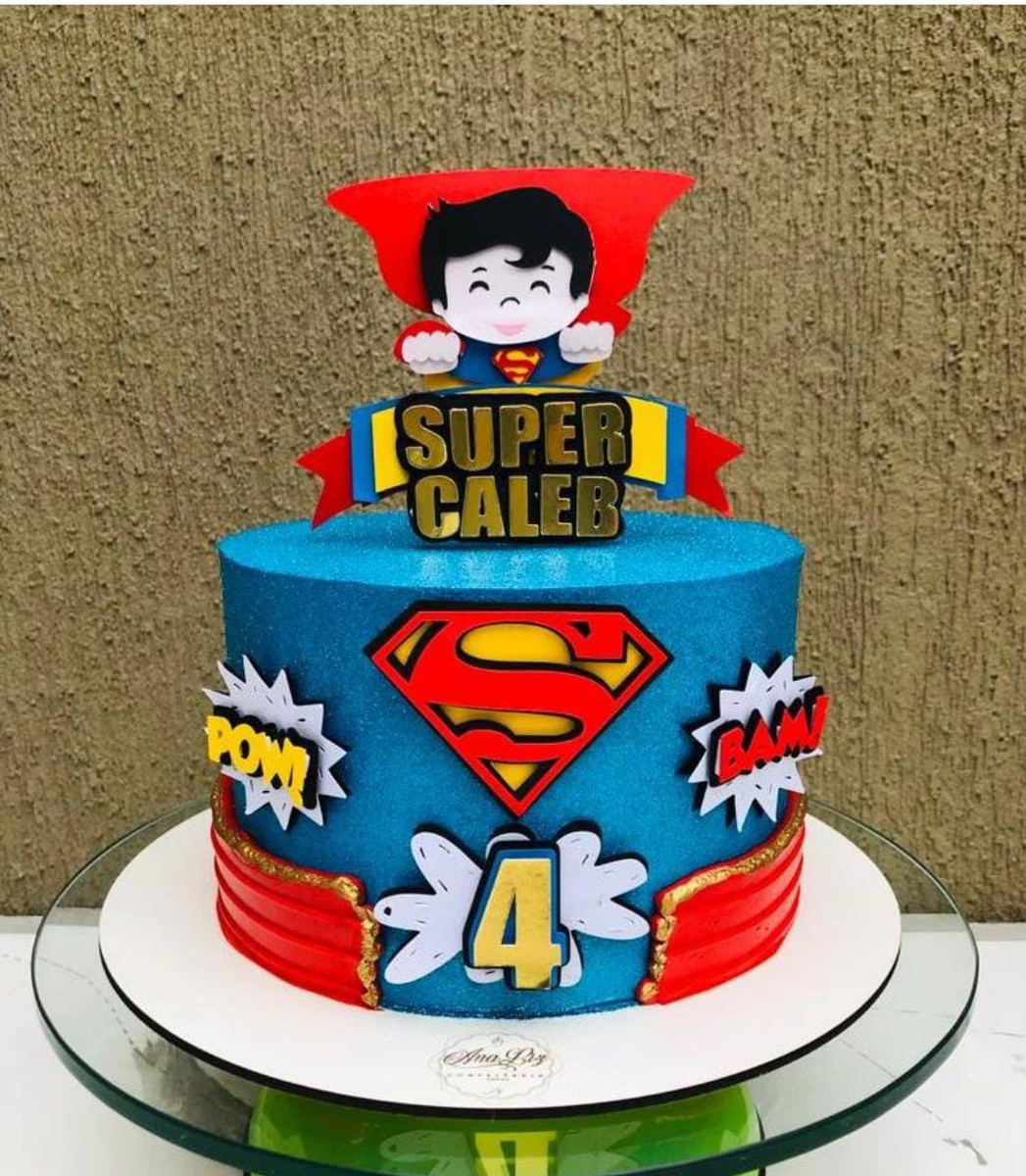 Arquivo Corte Topo de Bolo Super Man Menino - Imagem 2