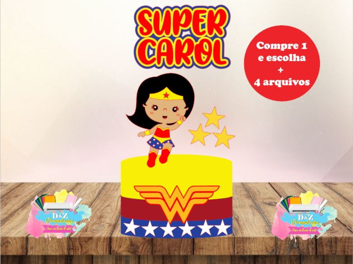 Arquivo Corte - Topo Mulher Maravilha Cut 3 (camada -cod-884