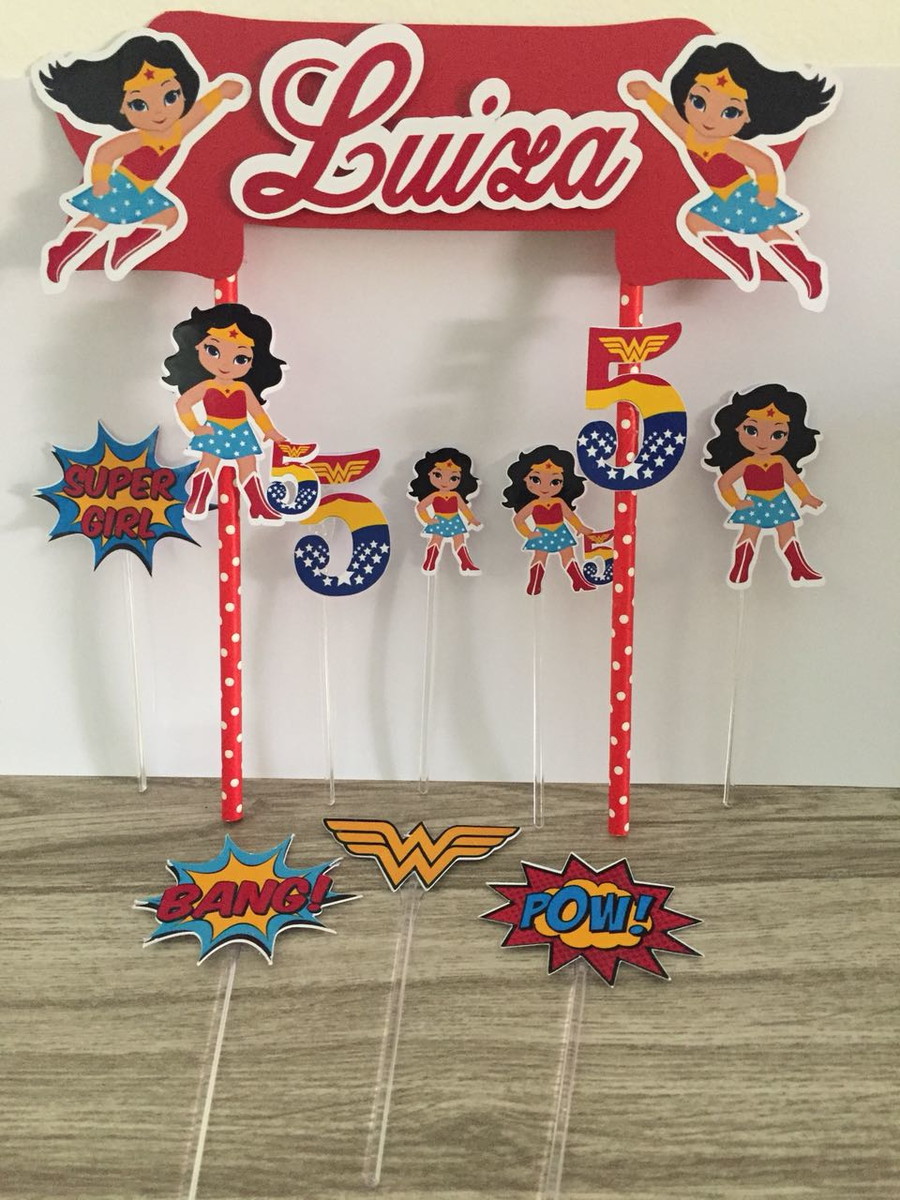 Arquivo Corte -Topo para bolo mulher maravinha-STUDIO