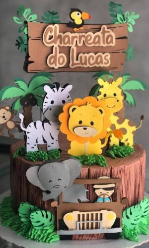 Arquivo corte Topo safari em camadas + brinde