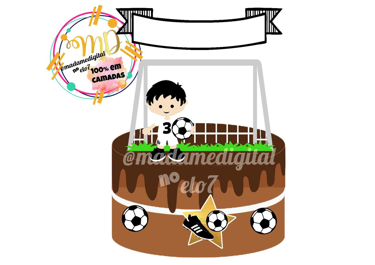 Kit com 5 arquivos de corte: 02-FUTEBOL TOPO camadas