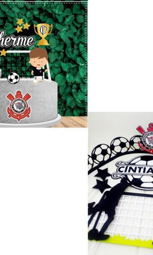 ARQUIVO DE CORTE 2 TOPOS DE BOLO FUTEBOL / TIME