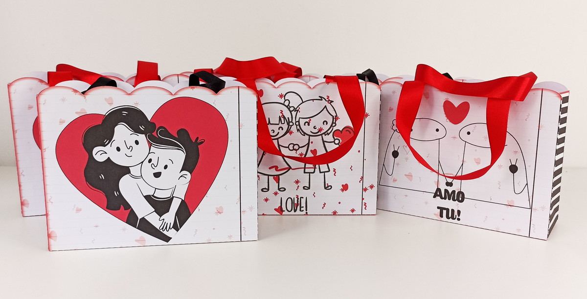 Arquivos de Corte Sacolas Namorados