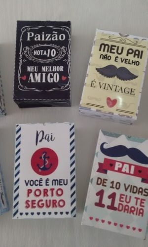Arquivo de corte caixas 6 doces dia dos pais