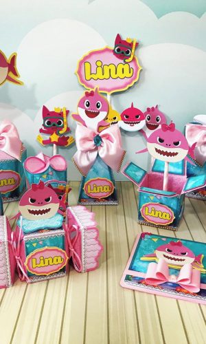 Arquivo de Corte Baby Shark Rosa