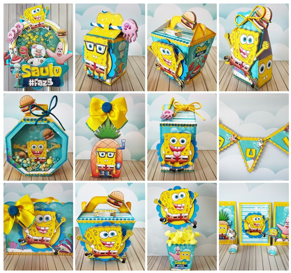 Arquivo de Corte Bob Esponja Studio e pdf