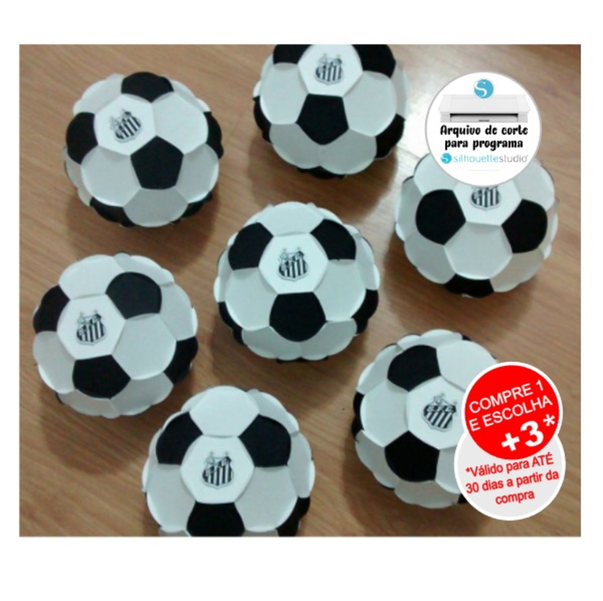 Arquivo de Corte Bola Futebol 3d - Modelo 01