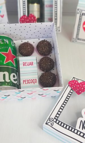 Arquivo de corte caixa cerveja e doces dia dos namorado