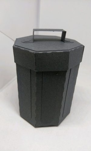Arquivo de corte caixa de lixo