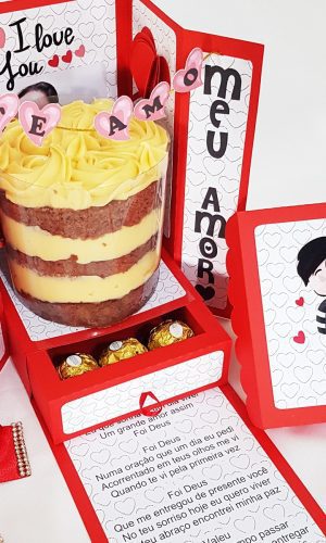Arquivo de corte caixa bolo e doces dia dos namorados