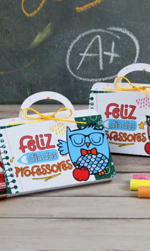 Arquivo de Corte Caixa Maletinha Dia dos Professores