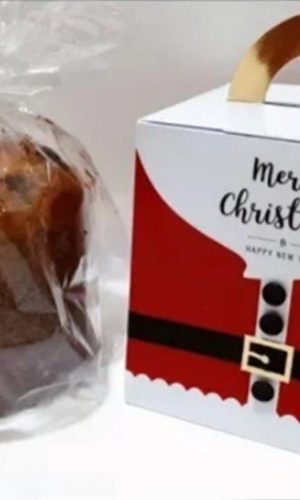 Arquivo de Corte Caixa Mini Panetone de Natal