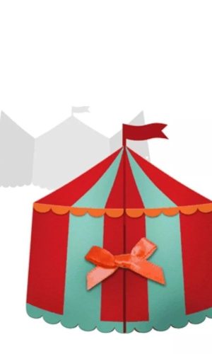 Arquivo de corte convite tenda circo