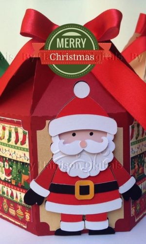 Arquivo de Corte Caixas Panetone de Natal 500g