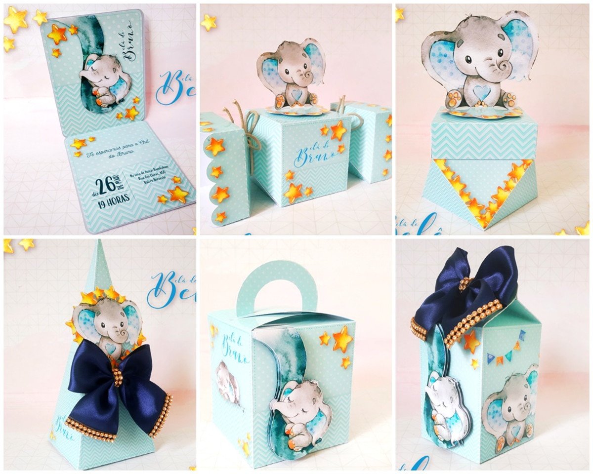Arquivos de Corte Cha de Bebe Elefantinhos