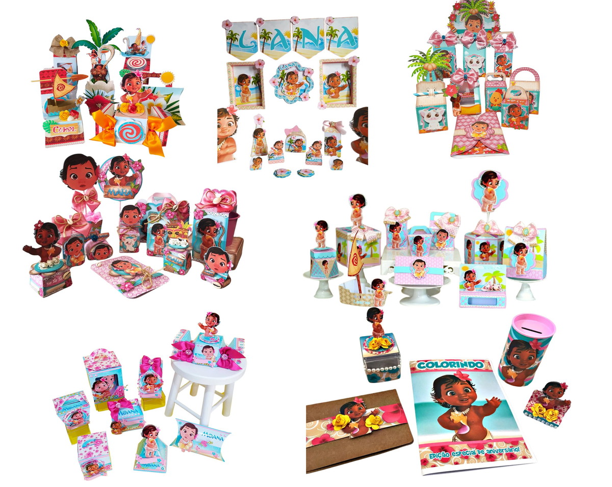 Arquivo de Corte Combo Moana Baby Studio pdf 7 - Imagem 5