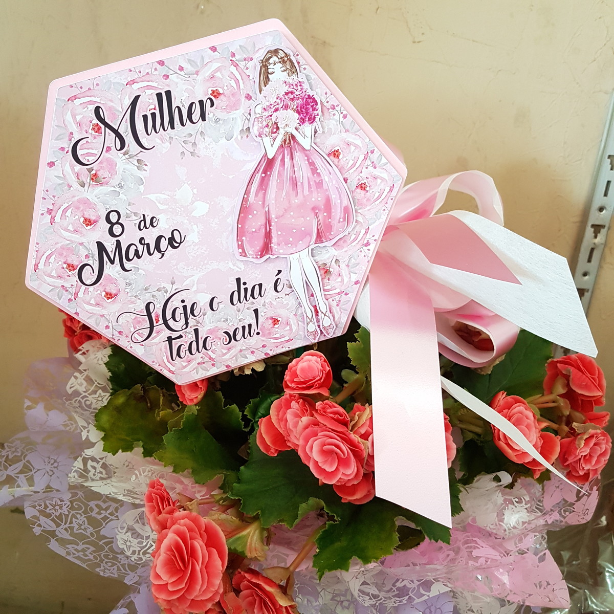 Arquivo de Corte Dia da Mulher CI Topo de Bolo 02 Studio/PDF - Imagem 2