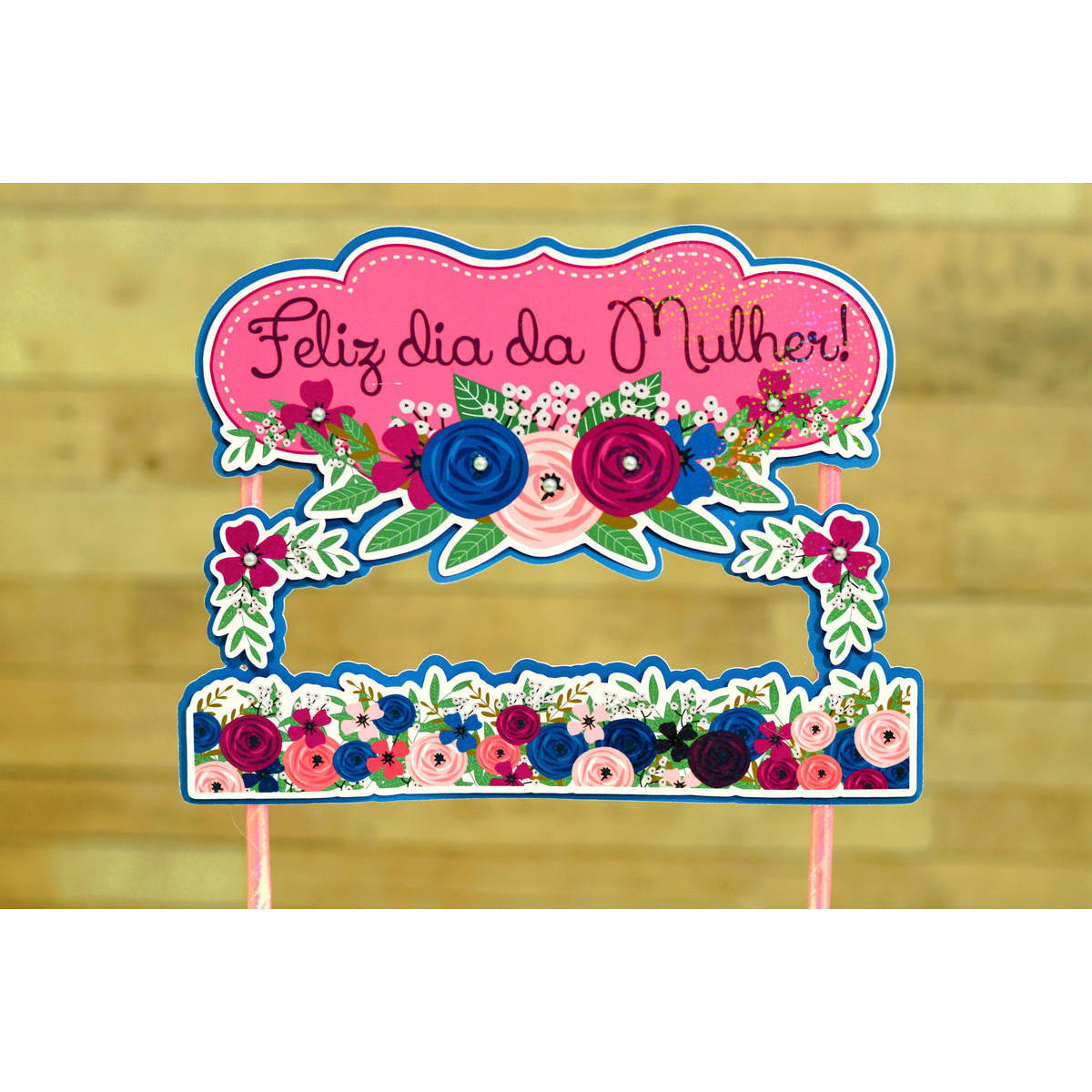 Arquivo de Corte Dia da Mulher CI Topo de Bolo 03 Studio/PDF