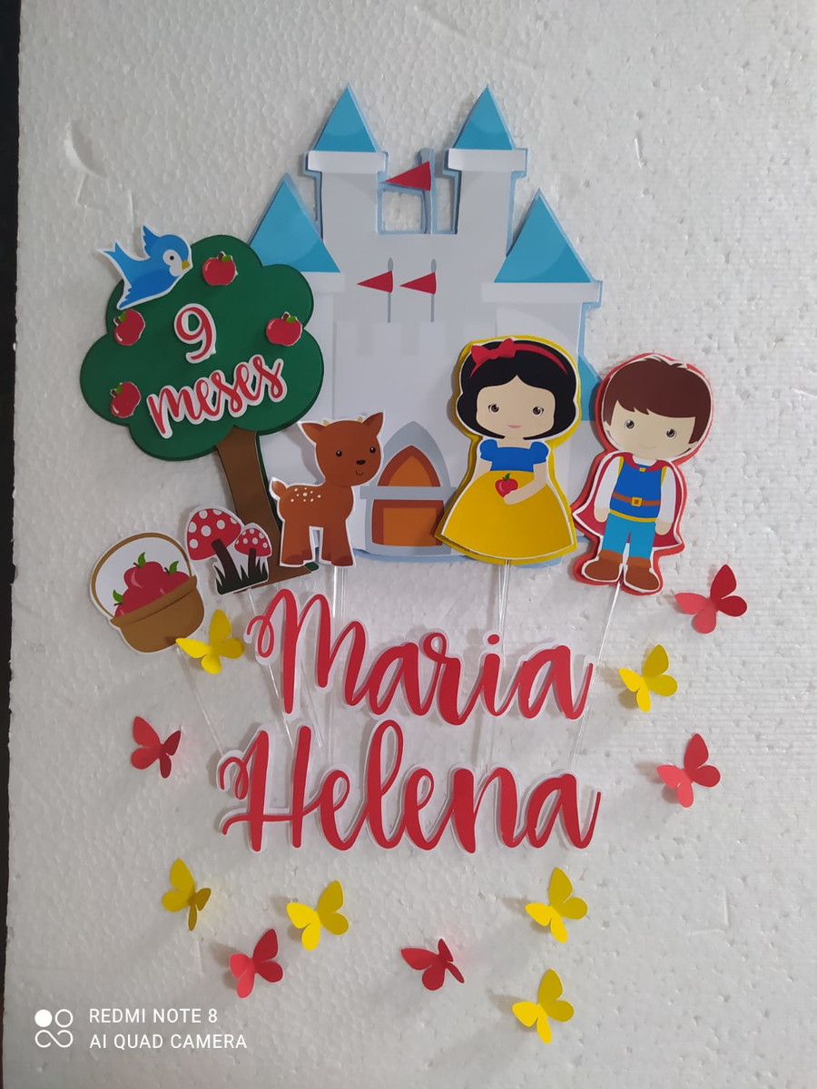 Arquivo de Corte Digital Topo Branca de Neve Cute - Imagem 2