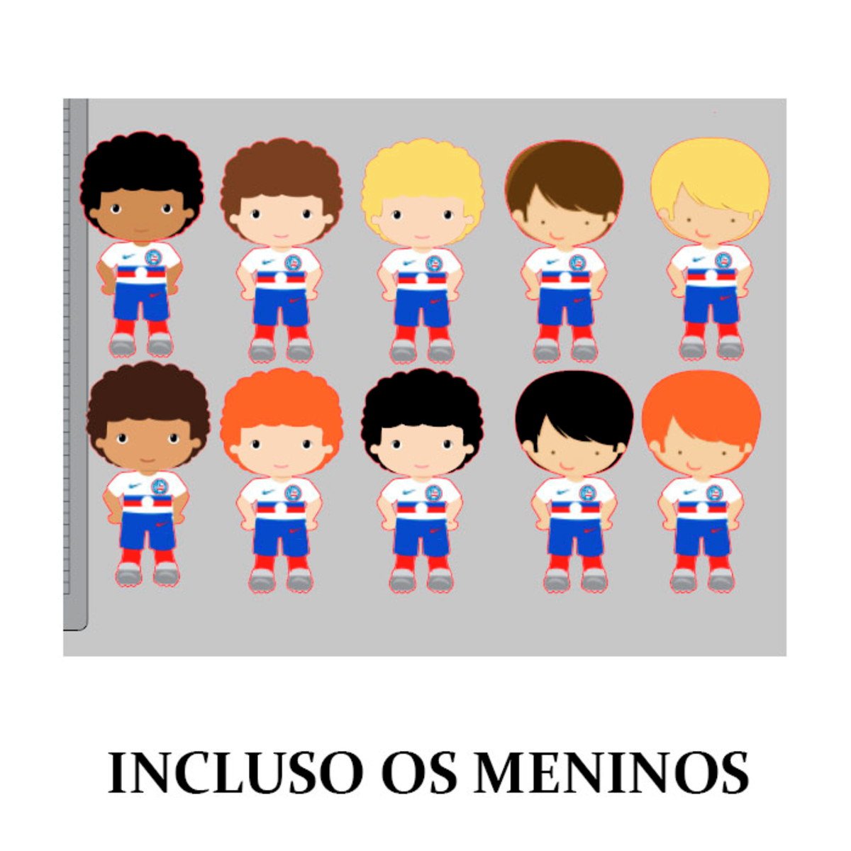Arquivo de Corte Digital Topo de Bolo Bahia Futebol + BRINDE - Imagem 2
