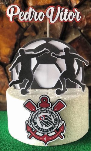 Arquivo de Corte Digital - Topo de Bolo Futebol Time