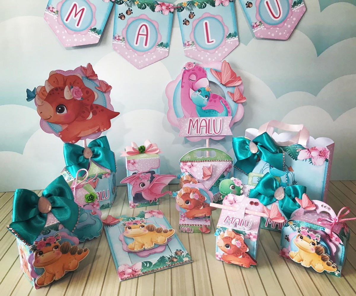 Arquivo de corte Dino baby menina STUDIO,PDF E PNG 067