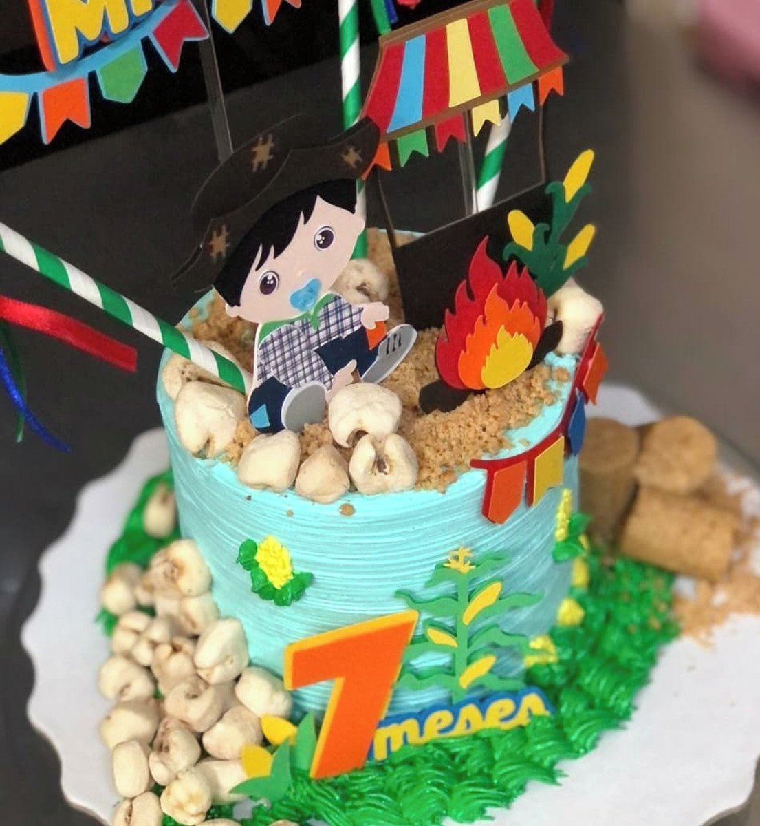 Arquivo De Corte - Festa Junina Menino - Topo De Bolo - Imagem 2