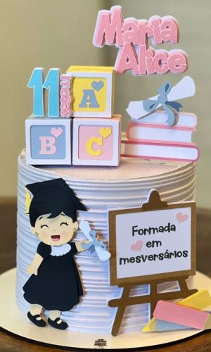 Arquivo de Corte: Topo Formatura Abc Menina + Cubo 3d 014