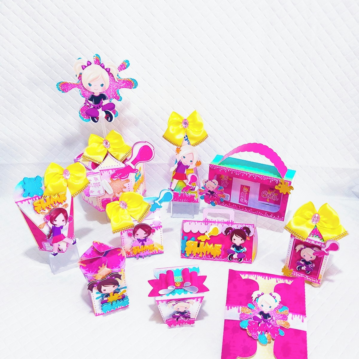 Arquivo de corte kit slime menina