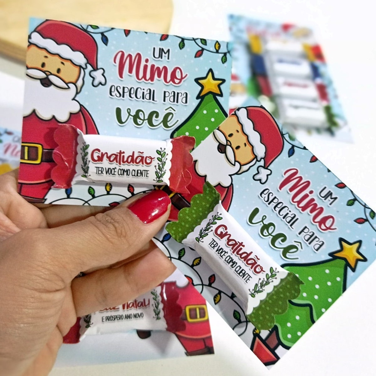 Arquivo de Corte Cartão e Balinhas de Natal