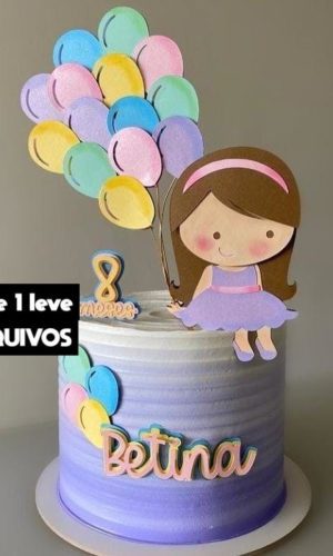 Arquivo de Corte- Menina com Balões