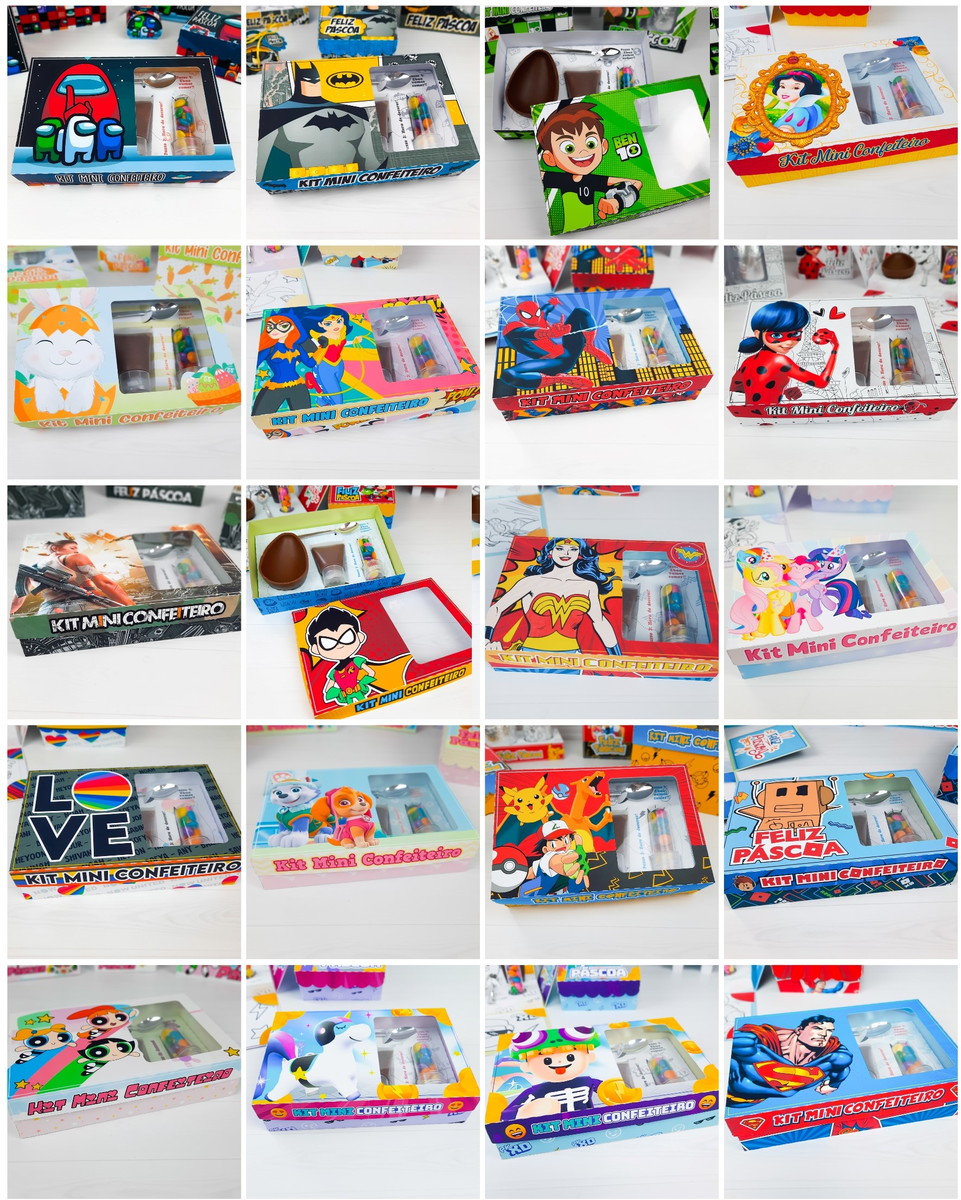 Arquivo de Corte Mini Confeiteiro (20 Temas) #1771#