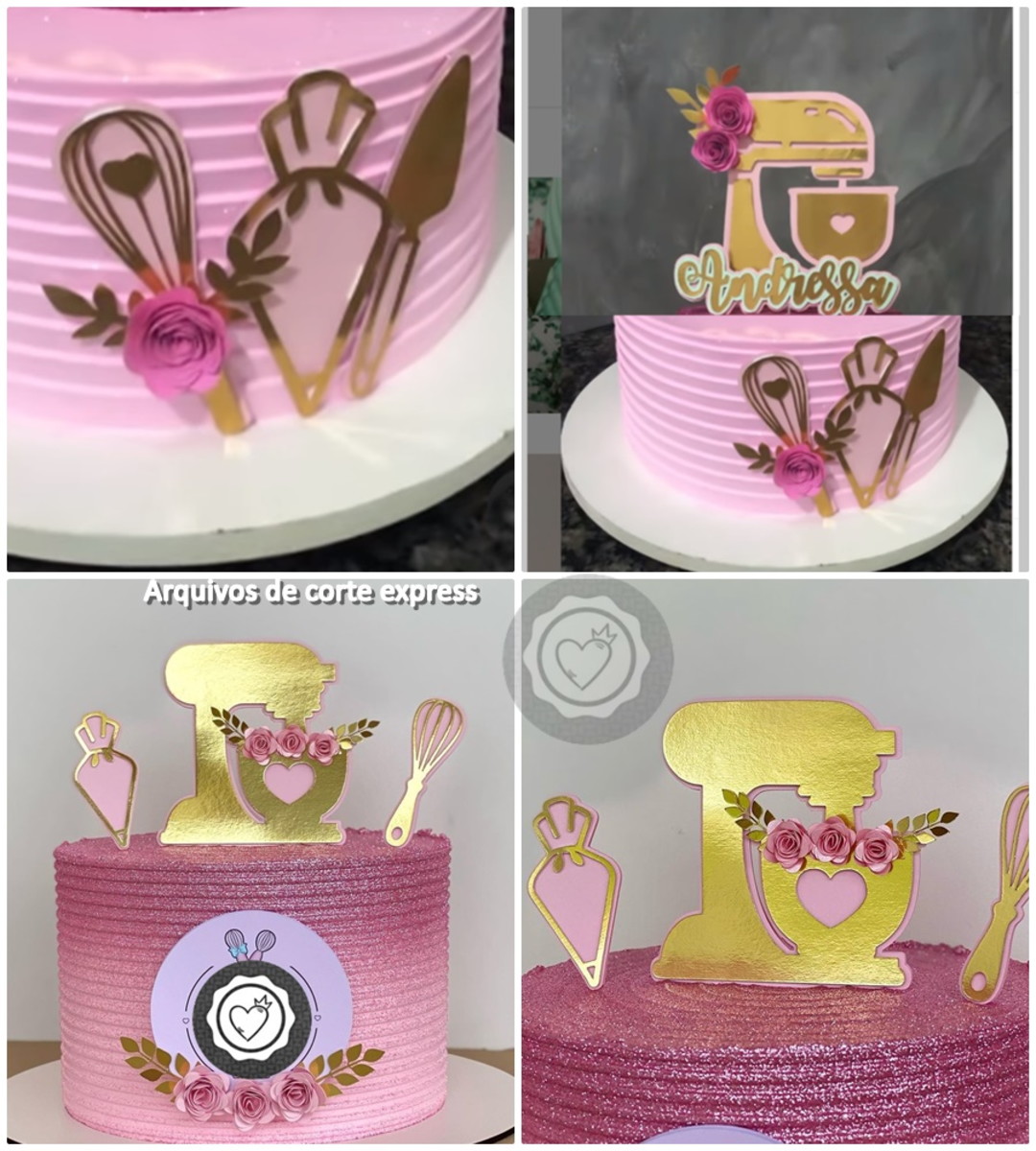 Arquivos de Corte 2 Topos Confeitaria - Imagem 2