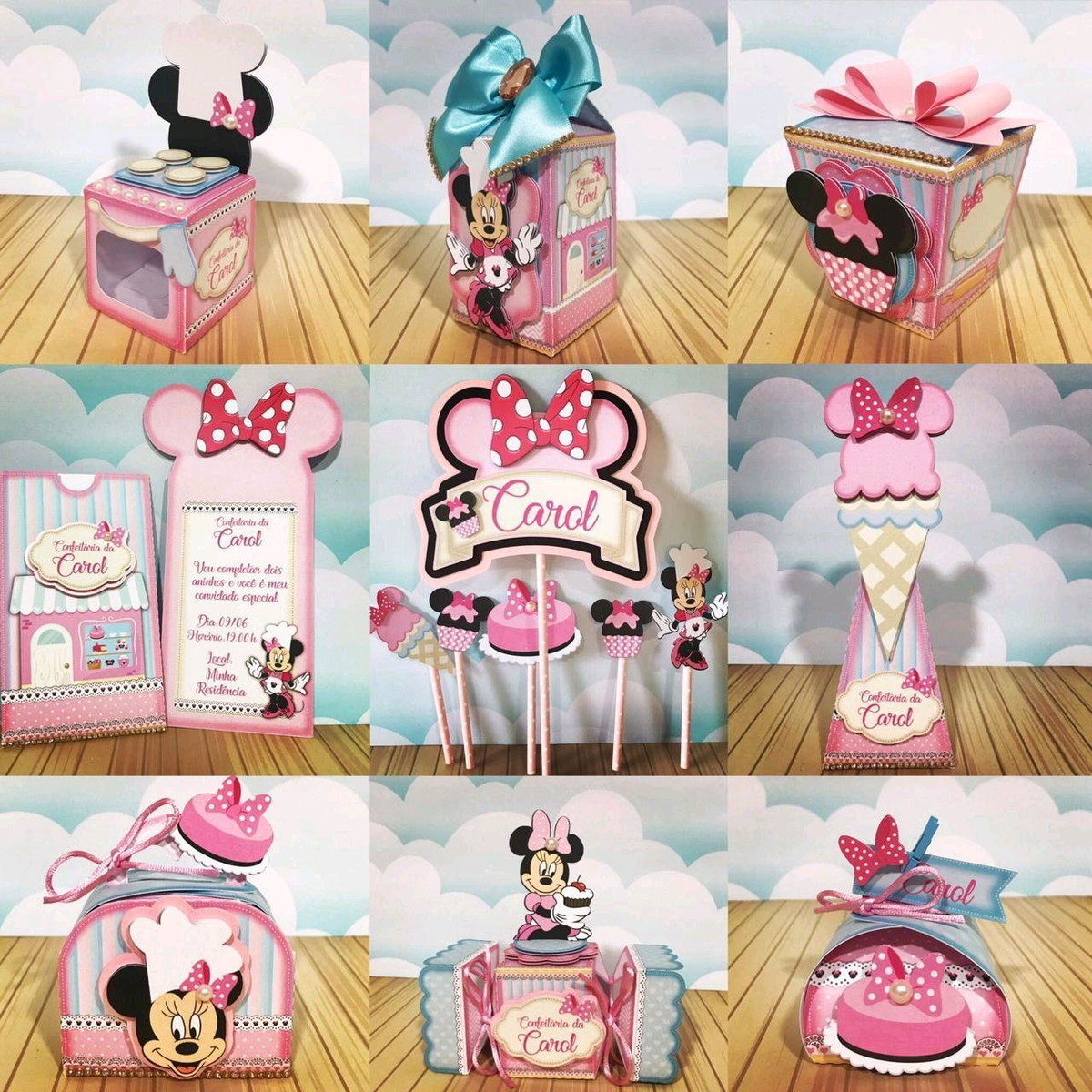 Arquivo de Corte Minnie Confeiteira 1888