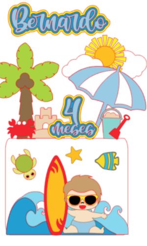 ARQUIVO DE CORTE STUDIO - Bebê Surfista