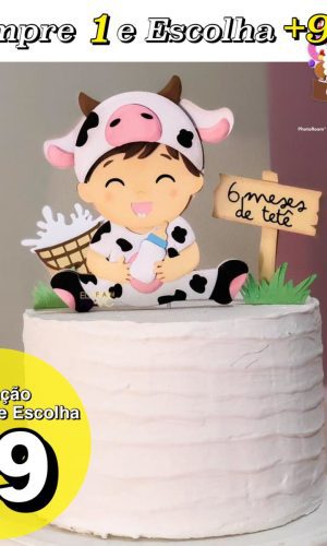 Arquivo de Corte Topo Amo Tete Baby de Vaquinha - Studio