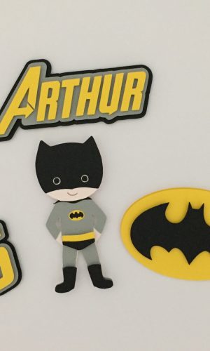 Arquivo de corte topo bolo batman cute