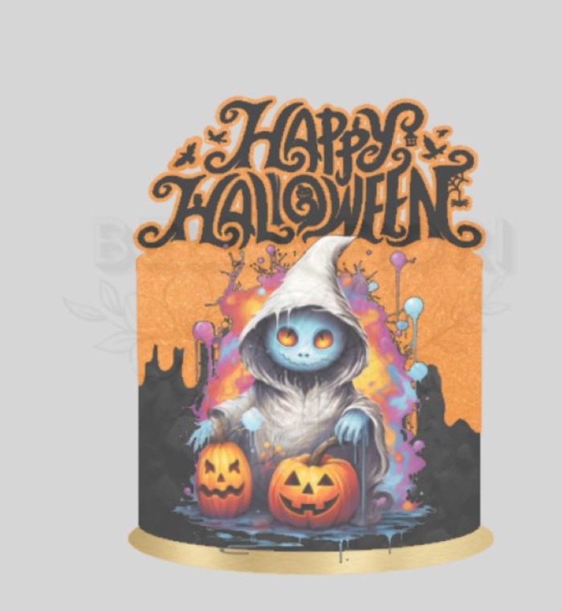 Arquivo de Corte Topo Bolo Halloween - Bella Fiori
