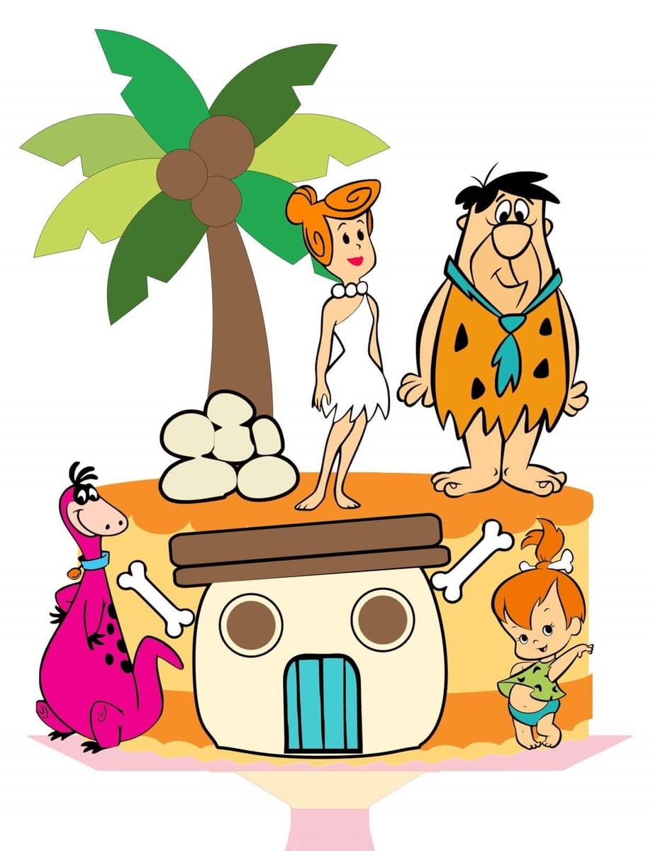 Arquivo de Corte topo de bolo Flintstones