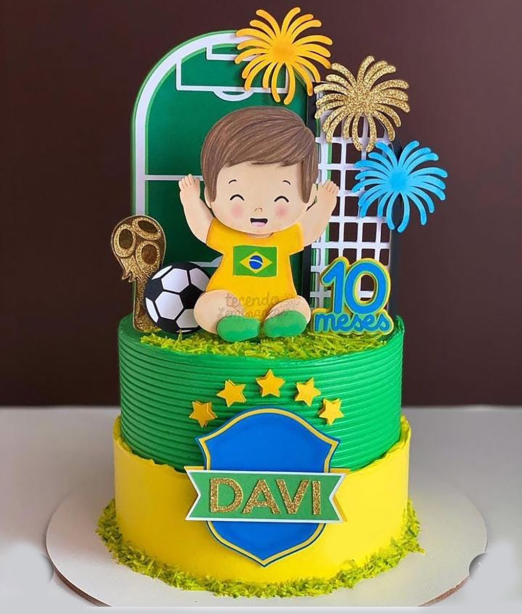 Arquivo de Corte: Topo Copa do Mundo Brasil Baby 045