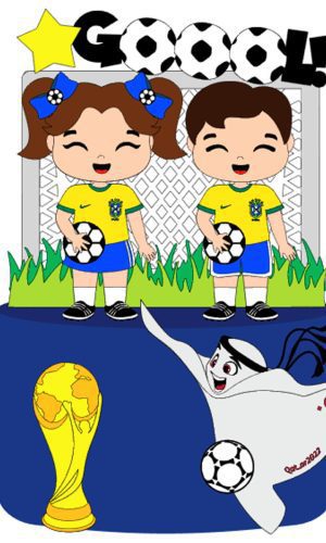 Arquivo de Corte: Topo Copa do Mundo Brasil Torcedores 042