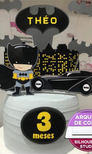 Arquivo de corte - TOPO DE BOLO 001 BATMAN CUTE